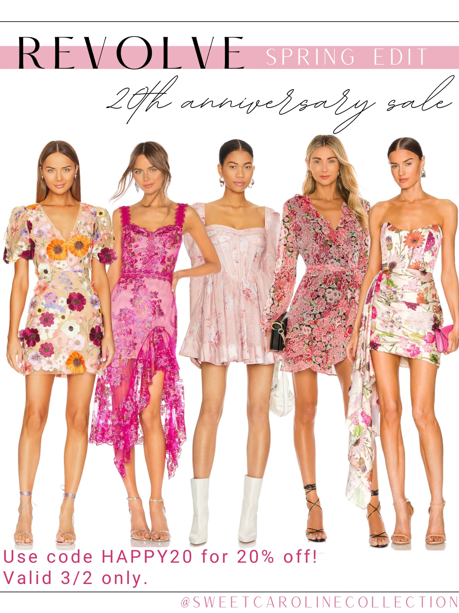 Revolve Spring Edit ~ Dress picks

Today is Revolves 20th anniversary sale!!! 

Use code HAPPY20 for 20% off! 
Valid 3/2 only - site wide! 

Vacation, resort wear, dresses, set, date night, revolve, matching set, wedding guest, dress, spring dress, spring break, spring outfit, Easter dress, Easter outfit, bridal shower dress, baby shower dress, floral dress, Bardot, designer, blue dress, orange dress, green dress, favorite daughter, spell, lovers and friends, rococo sand, agua bendita, PatBo jasmine, floral set, pink dress, rococo sand, farm rio, Easter dress, pink dress, beach dress, pool dress, vacation dress, summer dress, Marc jacobs, for love & lemons, Bronx and Banco, agua bendita, atoir, LPA, V.Chapman, Katie May, Alexis, hemant and nandita, sea, swimsuits, bikini, vacation outfits, style, fashion, poolside, pink swimsuit, one piece, beach, summer, spring break, travel, Shopbop, designer, luxe, Karla colletto, simkhai, reina Olga, PQ swim, travel bag, pool bag, beach bag, anine bing, straw bag, tote, L*space, agua bendita, Caroline constas, alemias, baobab, poolside, maygel coronel, solid & striped, solido, ganni, hunza g, Leslie Amon, beach riot, zimmermann, Norma Kamali, Fe Noel, sunglasses, sale, under 400, under 300, under 200, under 100, Linda farrow, accessories, sweet Caroline collection

#LTKwedding #LTKSeasonal #LTKsalealert
