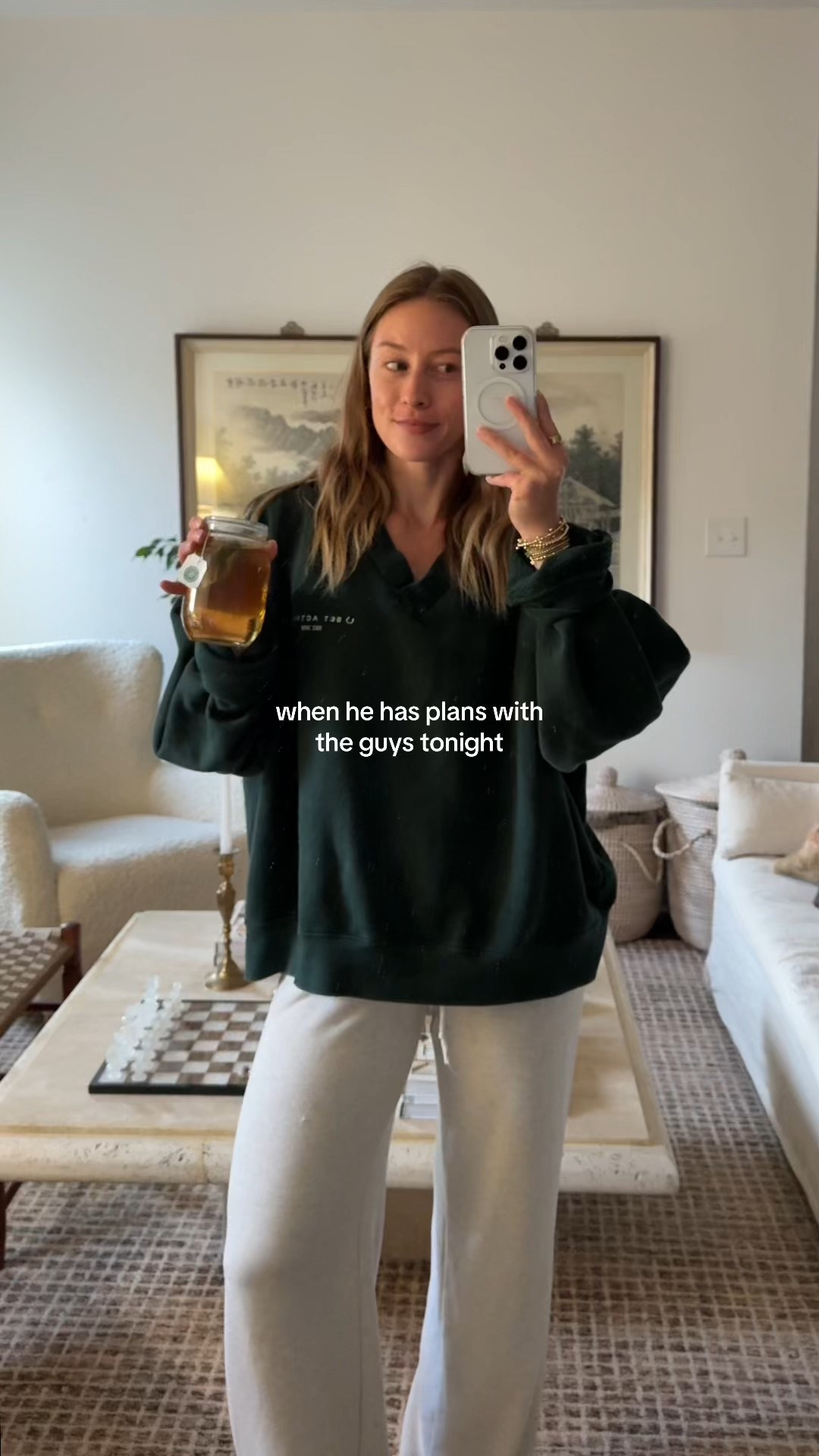 9/4/25 Cozy solo night in 🤍 Linking my loungewear outfit, our living room furniture, rugs from Rugs USA, and of course my Lola blanket — the softest one we curl up with every night ✨ Perfect for a quiet, cozy evening at home.



#LTKHome