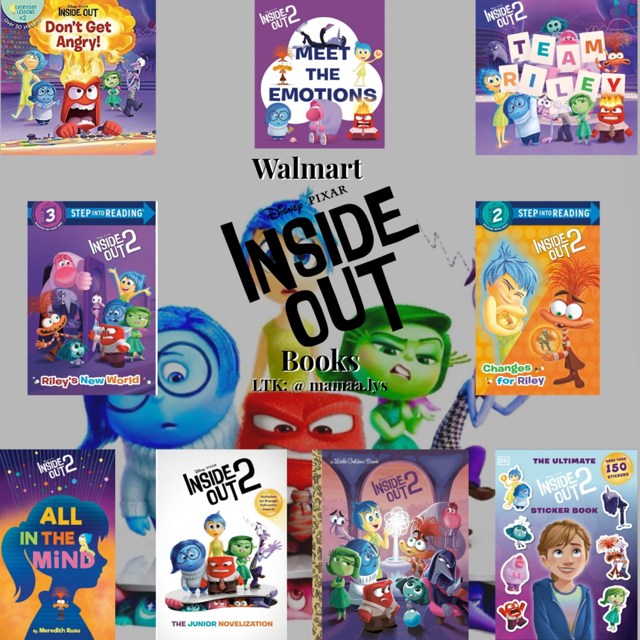 Inside out | Inside out 2 | Pixar | Disney | Books | children’s books| Disney books | Walmart

#LTKGiftGuide #LTKHome #LTKKids