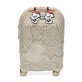 FUL Disney Minnie Mouse 22 Inch Carry On Luggage, Textured Hardshell Rolling Suitcase with Spinner Wheels and 2 ID Tags, Gold | Amazon (US)