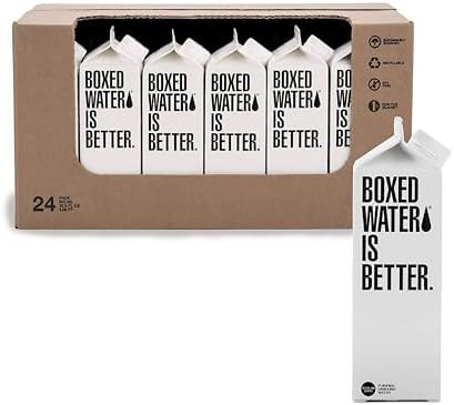Boxed Water 16.9 oz. (24 Pack) – A Sustainable Alternative — Better Than Premium Plastic Bott... | Amazon (US)