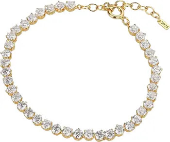 Sterling Silver 18k Gold Plated Josephine Tennis Bracelet Holiday Gift Idea | Nordstrom