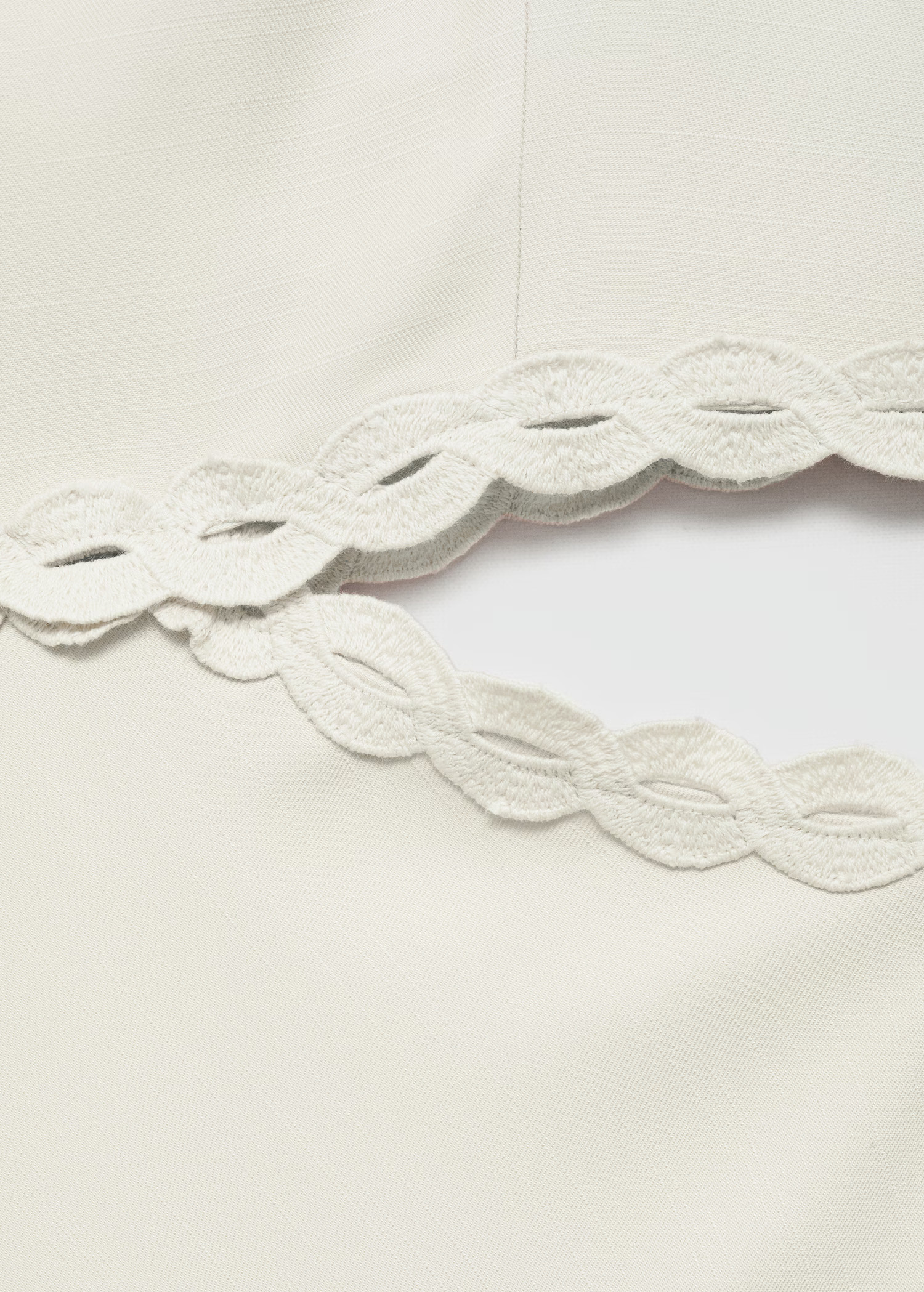 Slit dress with lace detail | MANGO (US)