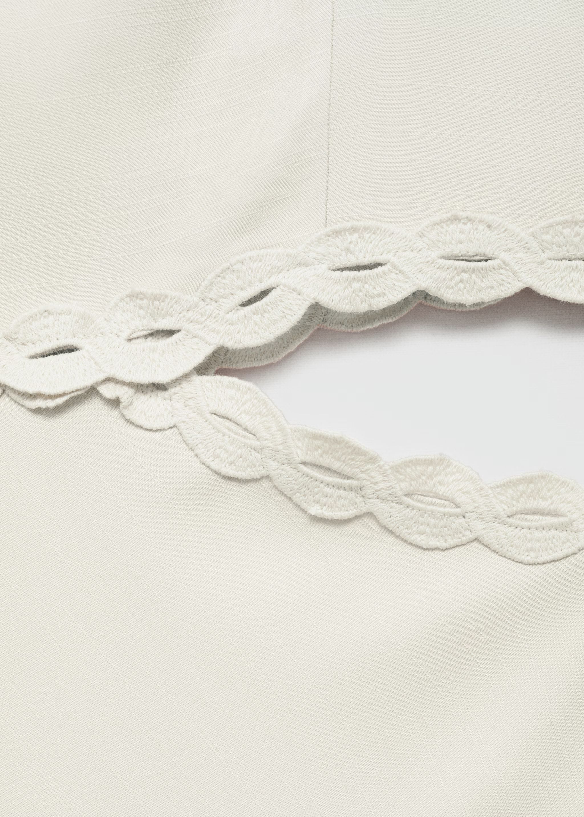 Slit dress with lace detail | MANGO (US)