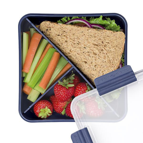 Progressive Snaplock Divided Bento To Go Container | The Container Store