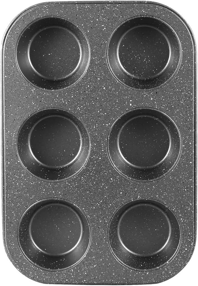 Muffin Cupcake Pan, Muffin Tins Nonstick 6, Muffin Top Cookie Cheese Cake Pan for Baking, Toast O... | Amazon (US)