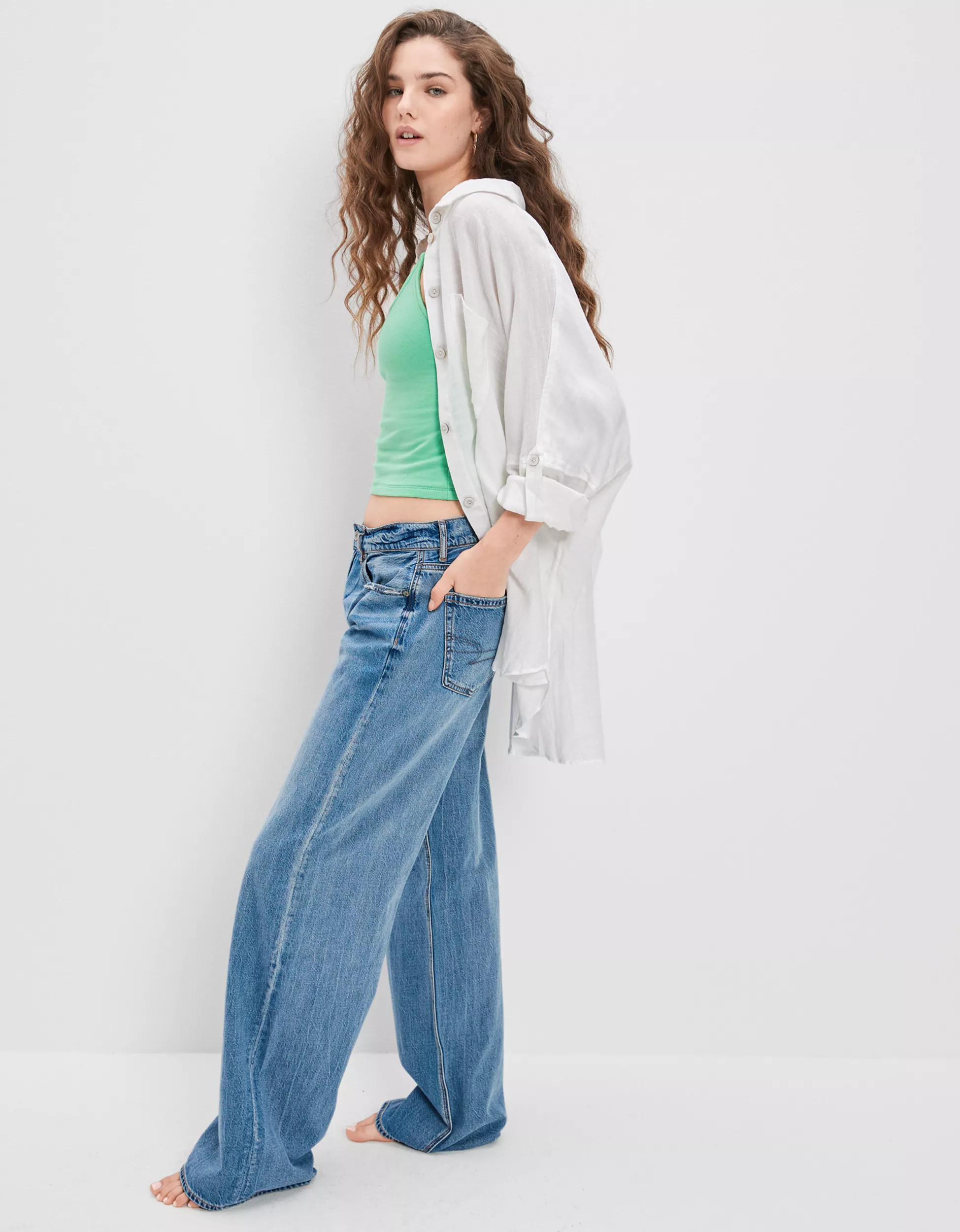 AE Go Big Oversized Shirt | American Eagle Outfitters (US & CA)