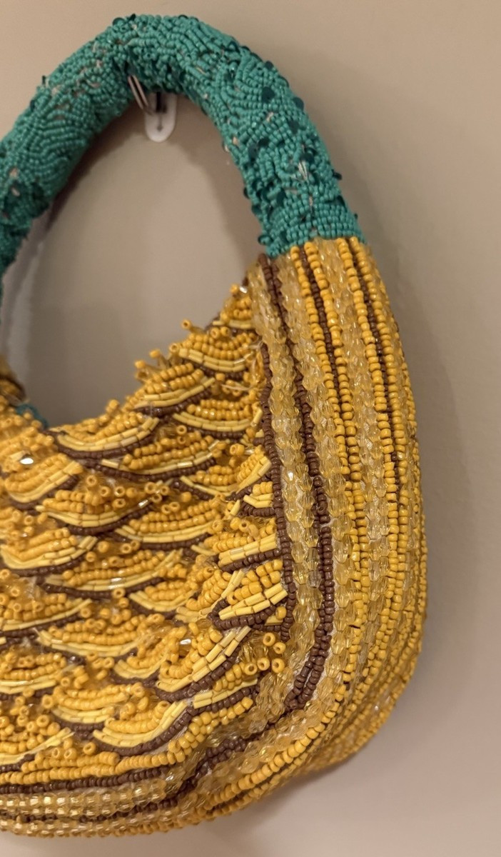 New Release Handcrafted in India Pineapple Charm Beaded Bag Viral TikTok | eBay | eBay US