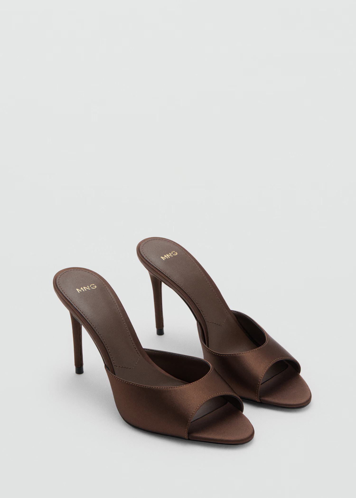 Satin high-heeled sandal - Women | MANGO USA | Mango (US/MX/AU)