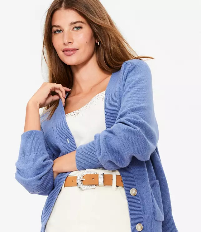 V-Neck Pocket Cardigan | LOFT