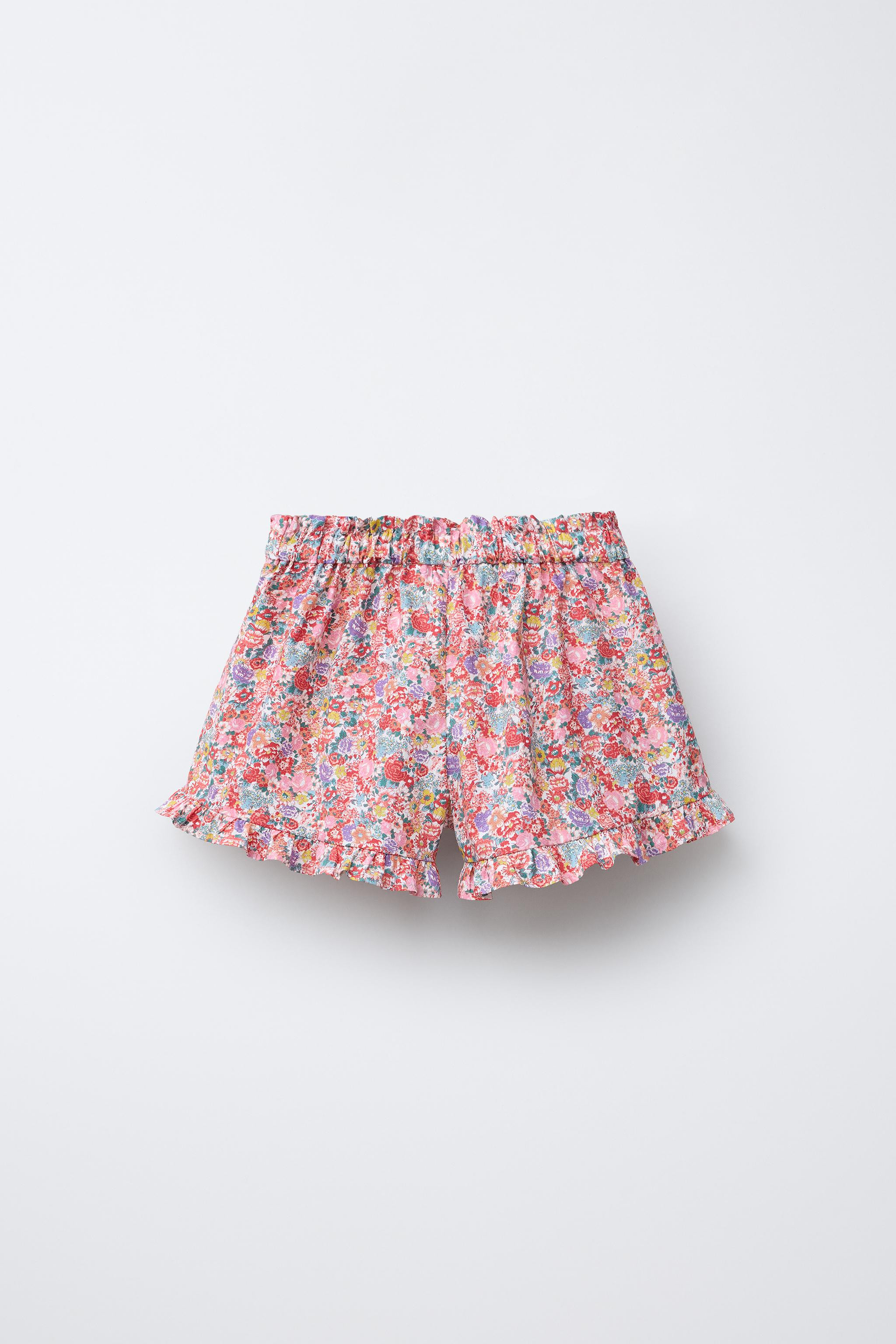 FLORAL PRINTED SHORTS | Zara US