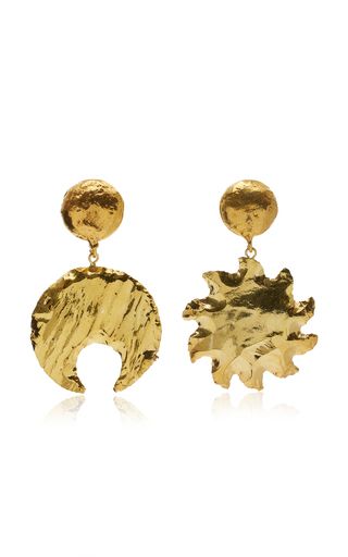 Sol y Luna 22K Gold-Plated Earrings | Moda Operandi (Global)