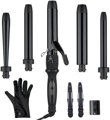 BOMBAY HAIR   Bombay Hair Curling Wand Set 5 in 1 Curling Wand, Professional Curling Iron Tourmal... | Amazon (US)