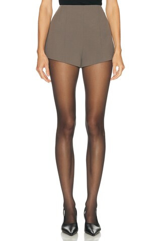 EAVES Naftali Mini Short in Dark Grey | FWRD 