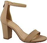 TOP Moda Hannah-1 Fashion Women's Ankle Strap High Heel Sandal Shoes | Amazon (US)