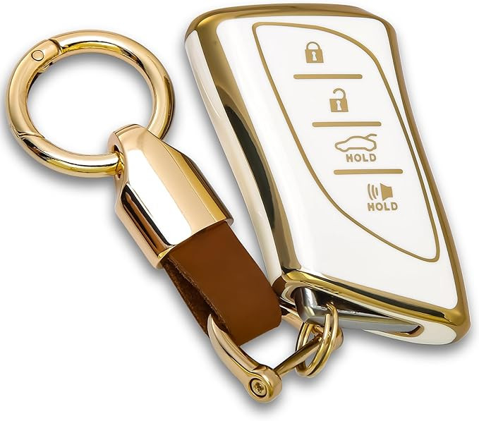 for Lexus Key fob Cover Keychain KeyCase Compatible with 2018-2024 ES350 RX350h LC500h LS500h UX2... | Amazon (US)