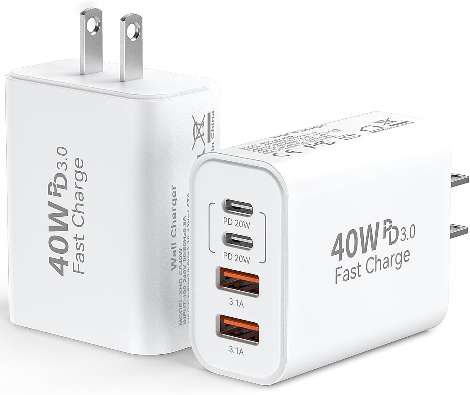 USB C Charger Block 40W USB Type C iPhone 18 Pro Charger Fast Charging Plug | Amazon (US)