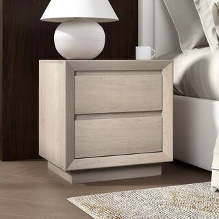 Meyer&Cross Emmett Alder White 2 Drawer 23. 625in. W Nightstand NS2426 - The Home Depot | The Home Depot