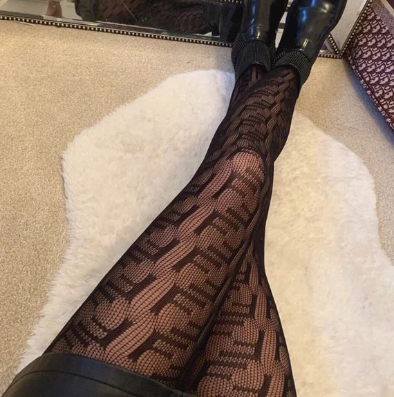 Ff tights // ff / black ff / pantyhose’s/ party tights / | Etsy (US)