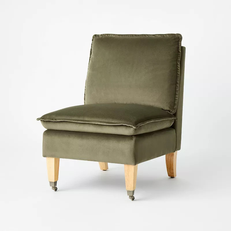 Talbert Pillow Top Slipper Chair with Casters - Threshold™ designed with Studio McGee | Target