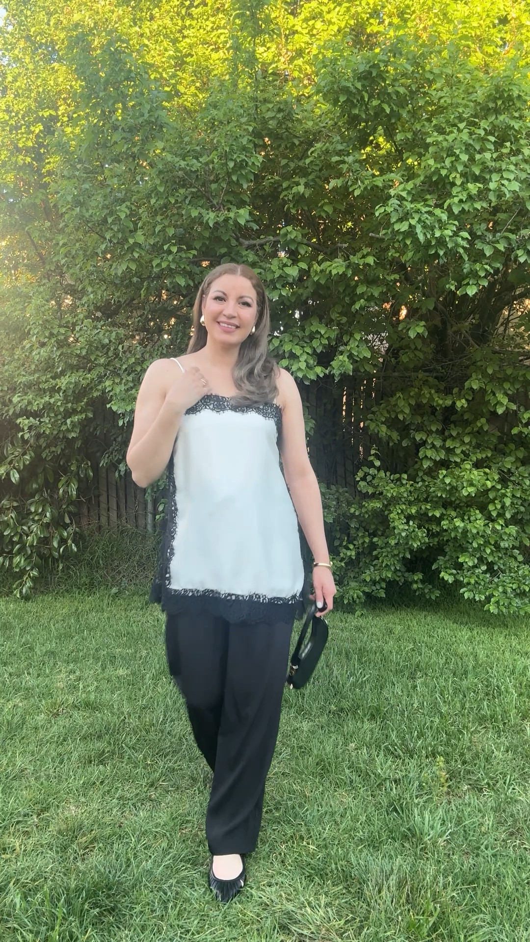 OYOANGLE Women's Satin Sleeveless Top with Lace Trim, Spaghetti Straps, Y2K Going Out Top, Streetwear.
Size:L

#LTKSaleAlert #LTKstorytime #LTKMidsize