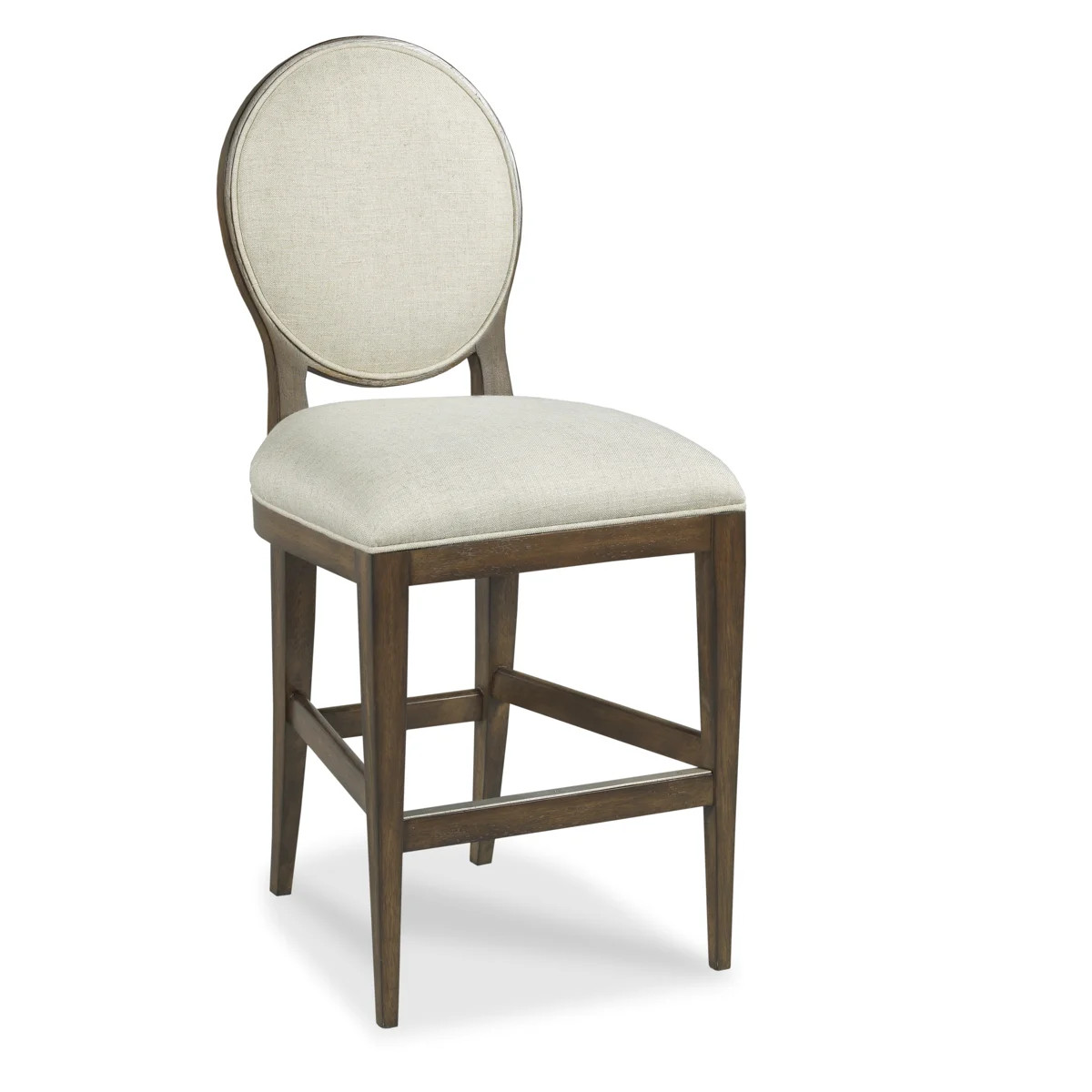 Ovale Upholstered Counter Stool with Solid Wood Frame | Wayfair North America