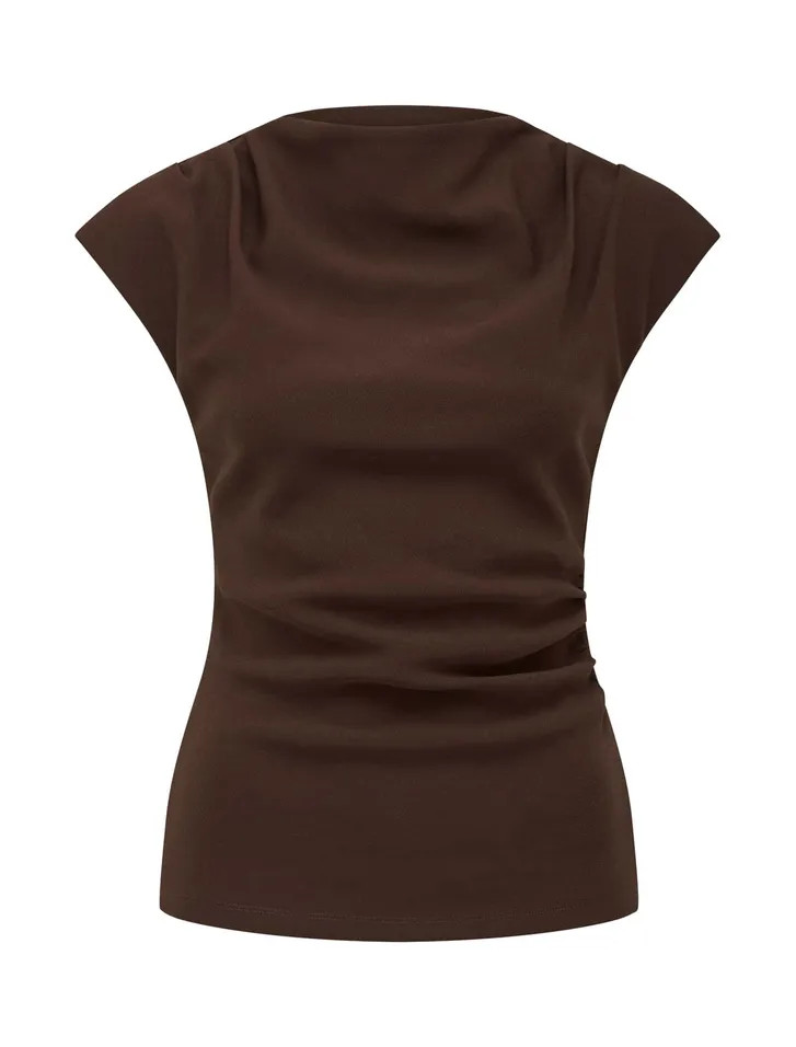 Leenah High-Neck Crepe Top | Forever New (AU)