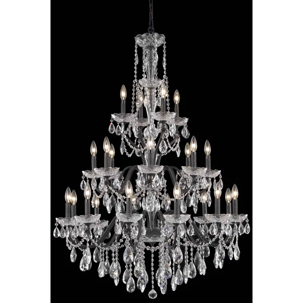 Danajha 24 - Light Candle Style Tiered Chandelier | Wayfair North America