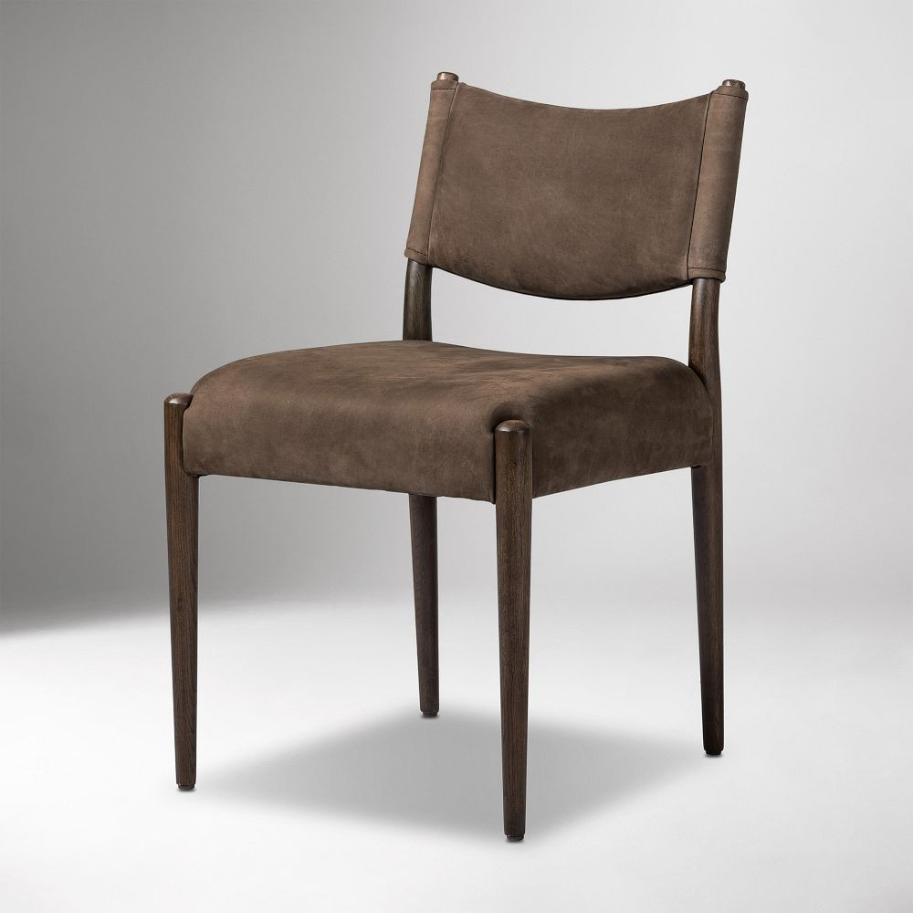 Carryn Leather Armless Dining Chair | West Elm (US)