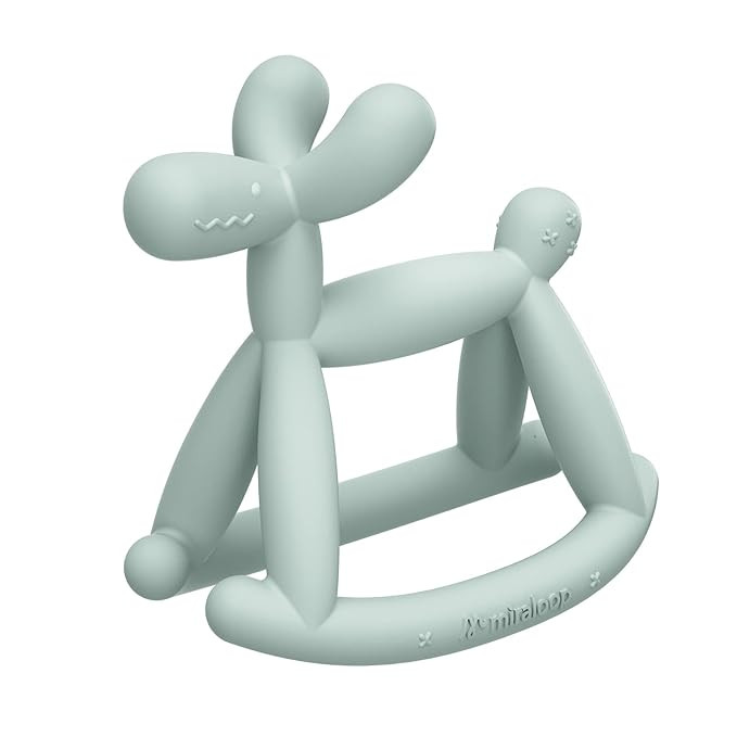 Miraloop Teething Toy for Baby 0-6, 12, 18 Months Infant, Jellydog Never Drop Food Grade Silicone... | Amazon (US)
