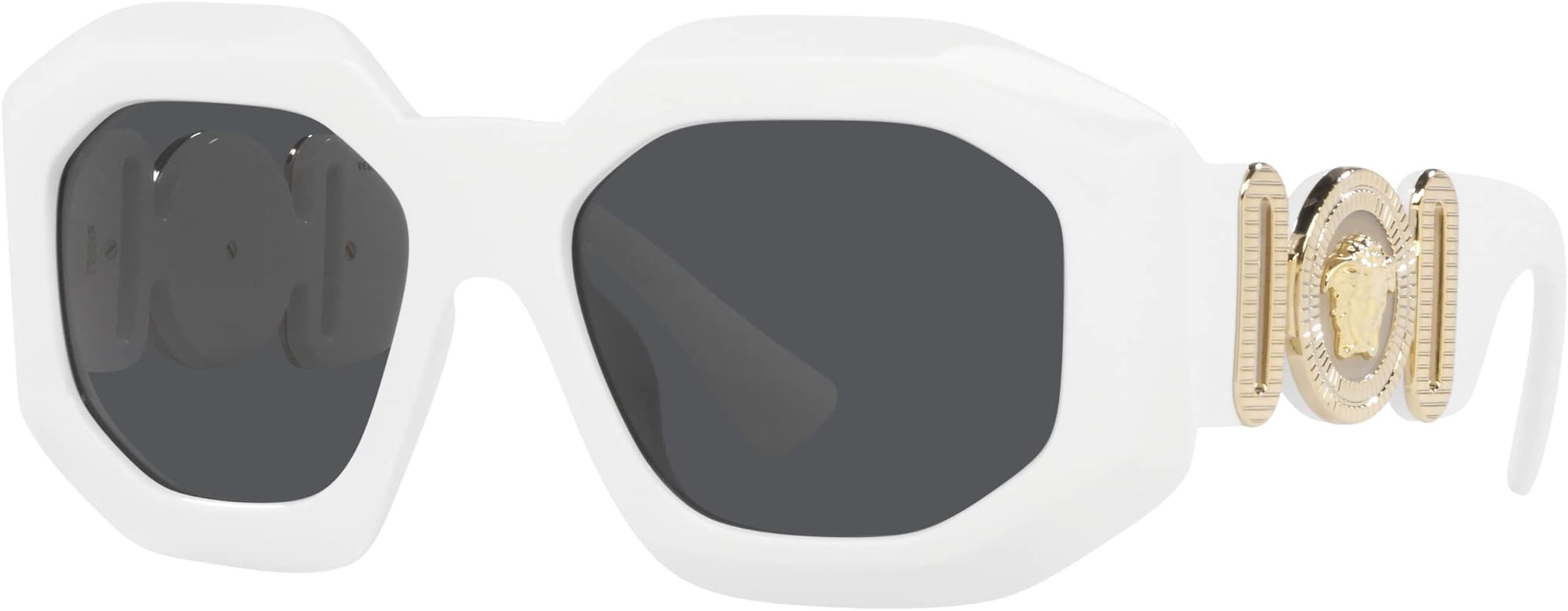 Versace Woman Sunglasses Black Frame, Dark Grey Lenses, 56MM | Amazon (US)