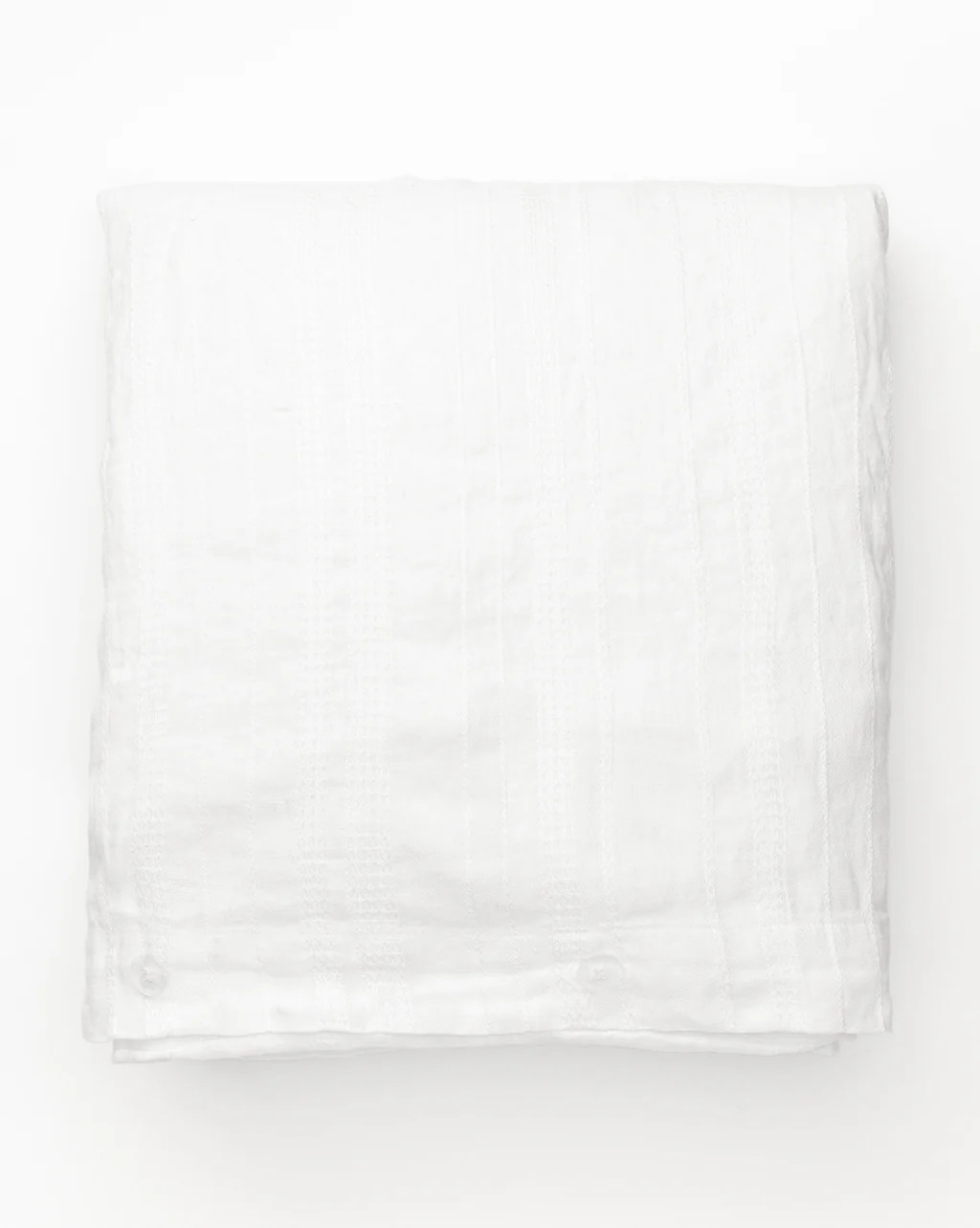 Carter Woven White Linen Duvet | McGee & Co.