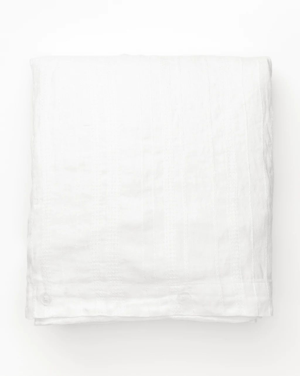 Carter Woven White Linen Duvet | McGee & Co.