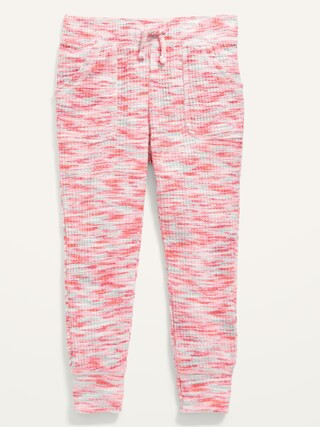 Cozy Thermal-Knit Jogger Pants for Toddler Girls | Old Navy (US)