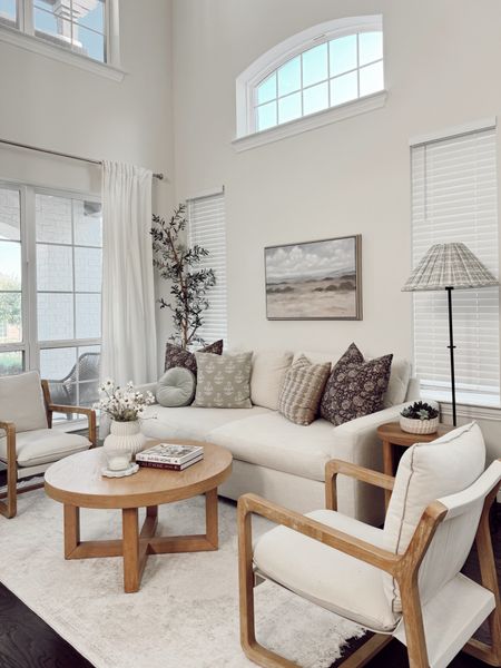 SITTING ROOM VIEWS 🤍

with new Target finds 🎯 here are the Target finds here: 
+ lamp
+ pillows: all from Target
+ coffee table
+ accent chairs
+ scalloped tray
+ vase

Hope you are all having a wonderful weekend! ✨



#LTKHome
