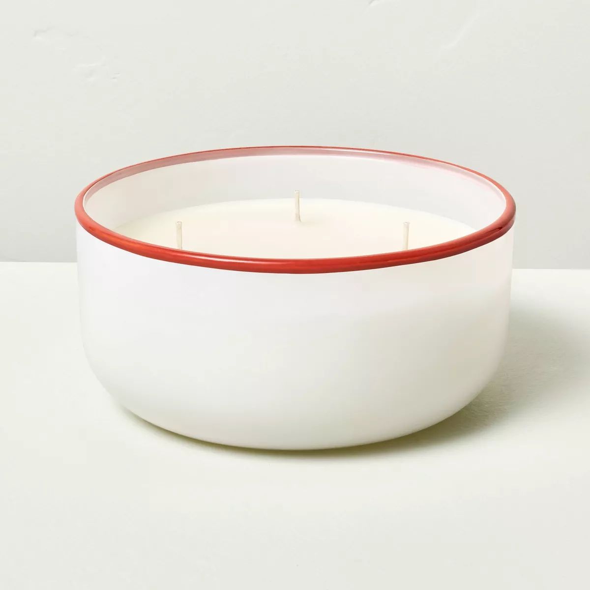 4-Wick Milk Glass Sunkissed Ginger Jar Candle 20.8oz Red - Hearth & Hand™ with Magnolia | Target
