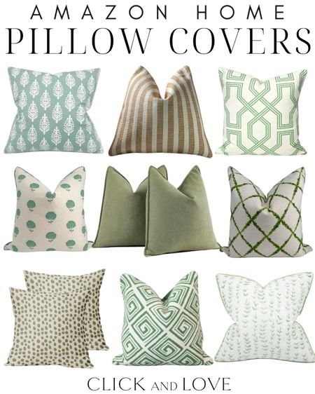 Amazon Pillow Cover Alert! These green themed pillow covers are budget friendly and a beautiful addition to any room. They add a fun pop of color and are versatile enough to be used in any space in my house. I like how they elevate interiors! 🏠

pillow, pillow covers, accent pillow, throw pillow, velvet pillow, blue pillows, neutral pillows, patterned pillows, affordable decorative pillow, budget friendly pillow, bedroom, living room, guest room, seating area, modern style, traditional style, interior design, style tip, look for less, Amazon, Amazon home, Amazon must haves, Amazon finds, amazon favorites, Amazon home decor, Amazon furniture

#LTKfindsunder50 #LTKstyletip #LTKhome