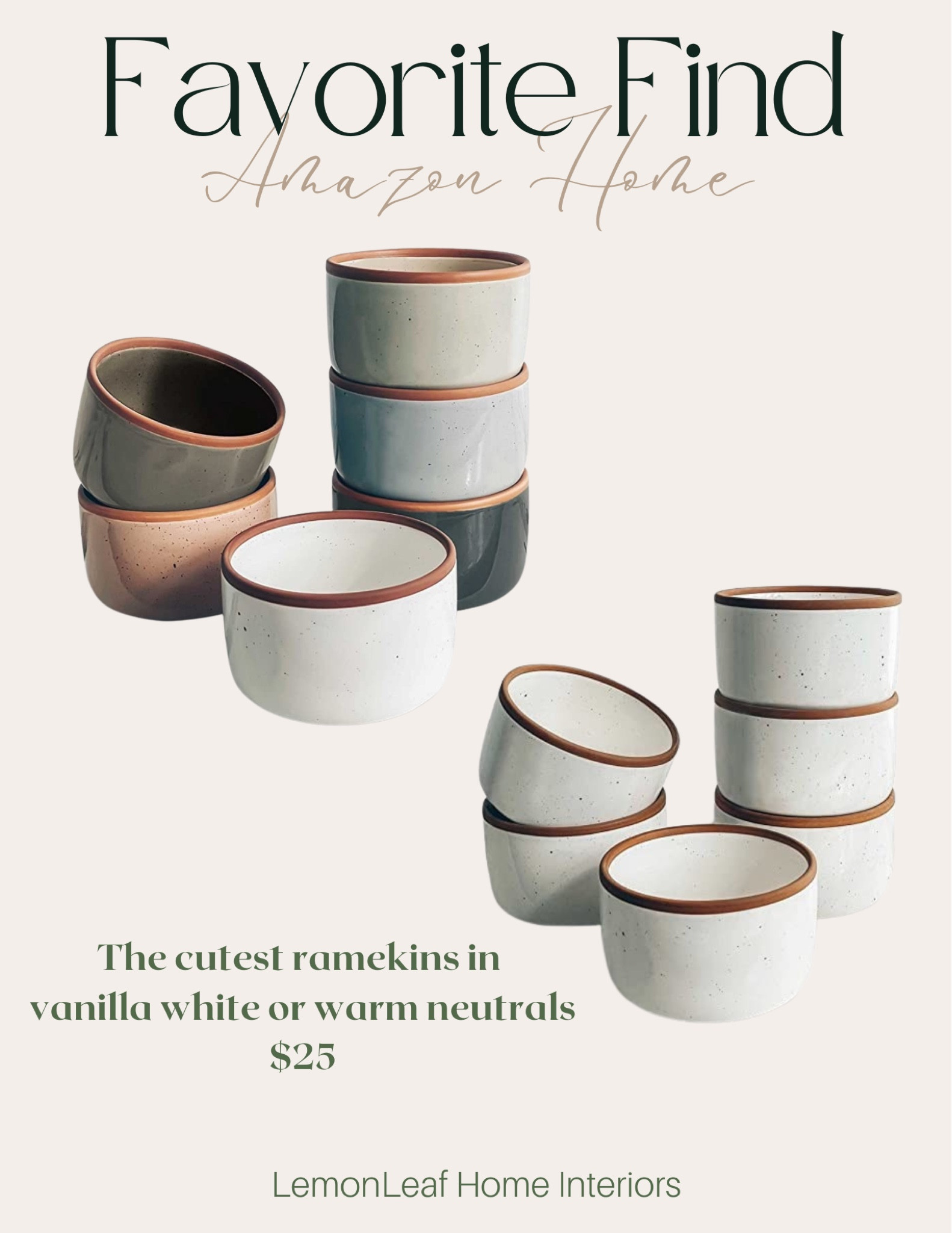 Cutest set of 6 ramekins from Amazon home



#LTKhome #LTKunder50