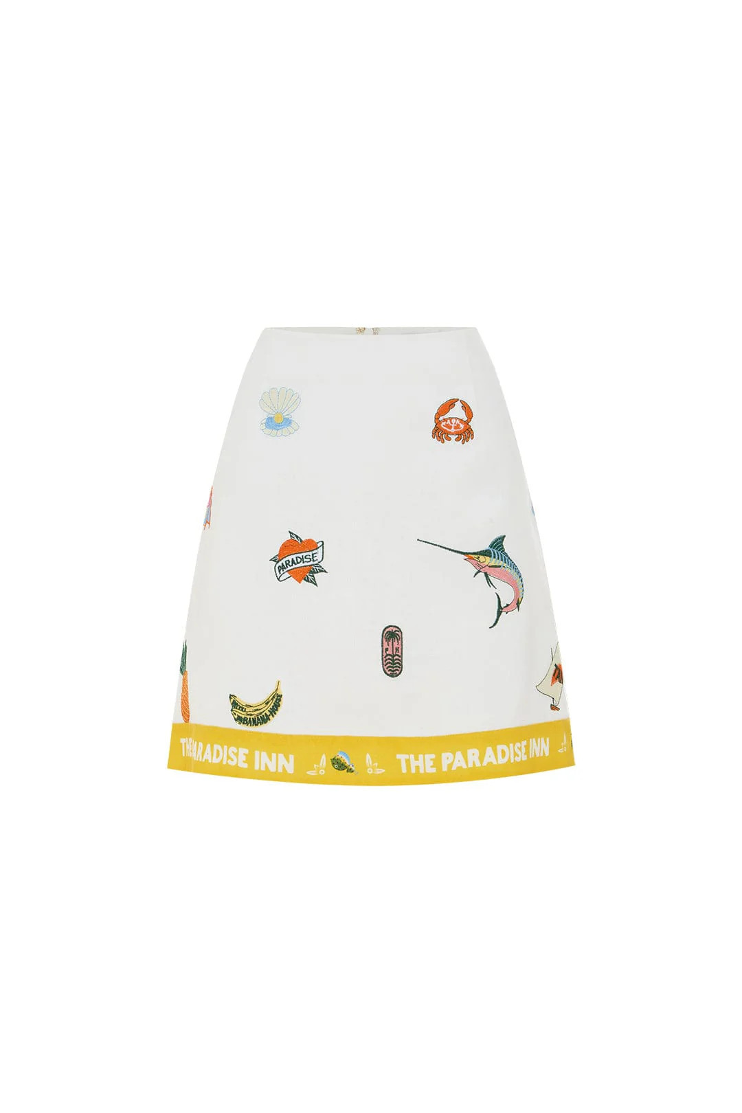 BLUE MARLIN EMBROIDERED SKIRT | Alemais (AU, US, UK)