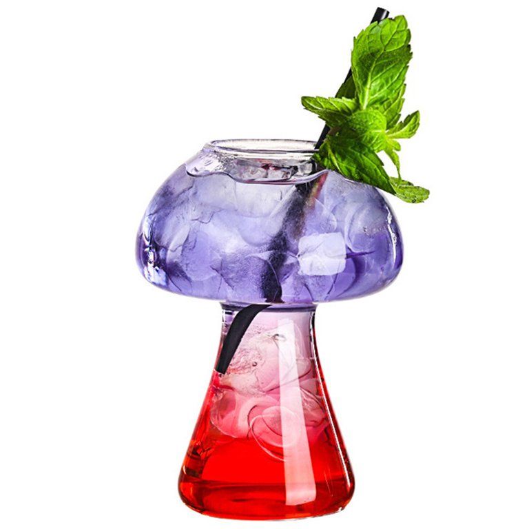 HOTBEST 285Ml Mushroom Cocktail Glass Cup Creatie Mushroom Shaped Cocktail Drinks Cups Noelty Mus... | Walmart (US)