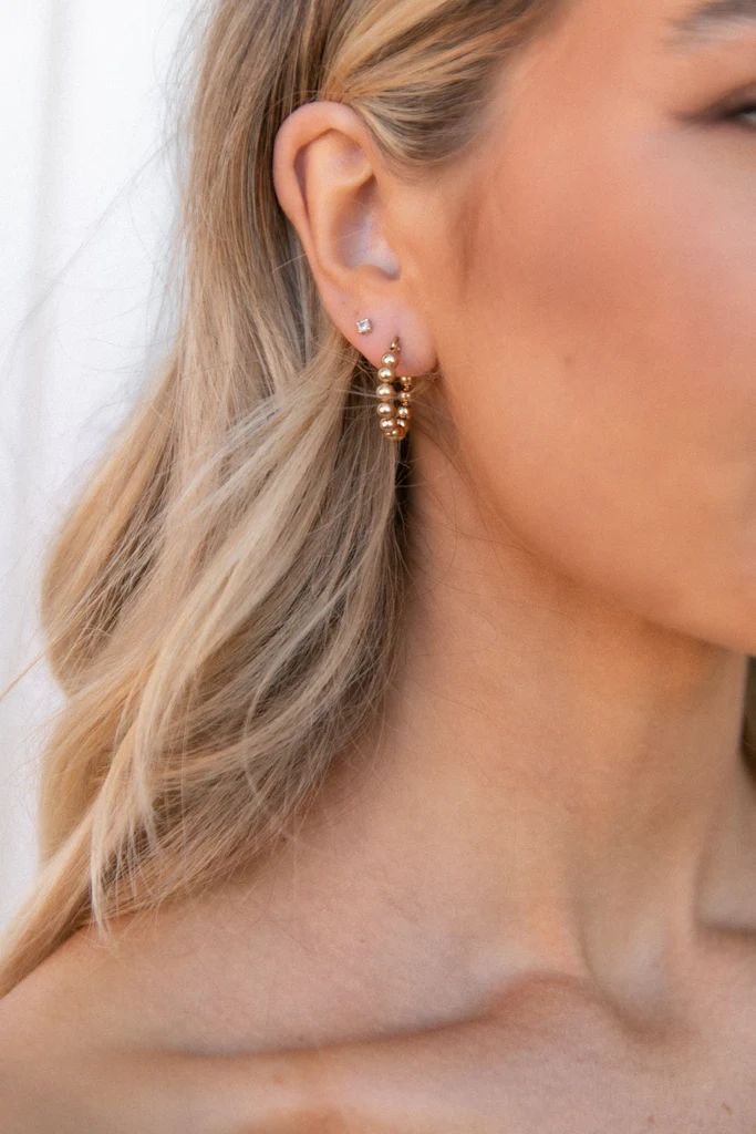 Chloe Hoop Earrings - Gold | Petal & Pup (US)