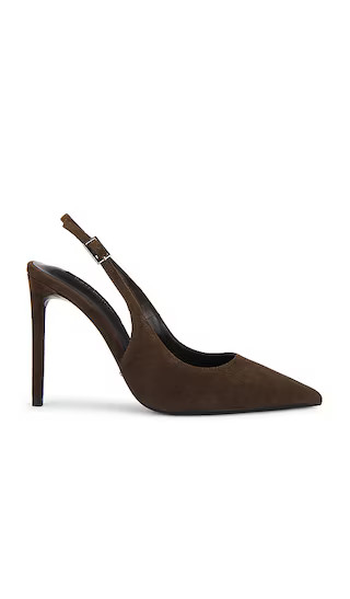 Asti Slingback Pump in Espresso Suede | Revolve Clothing (Global)