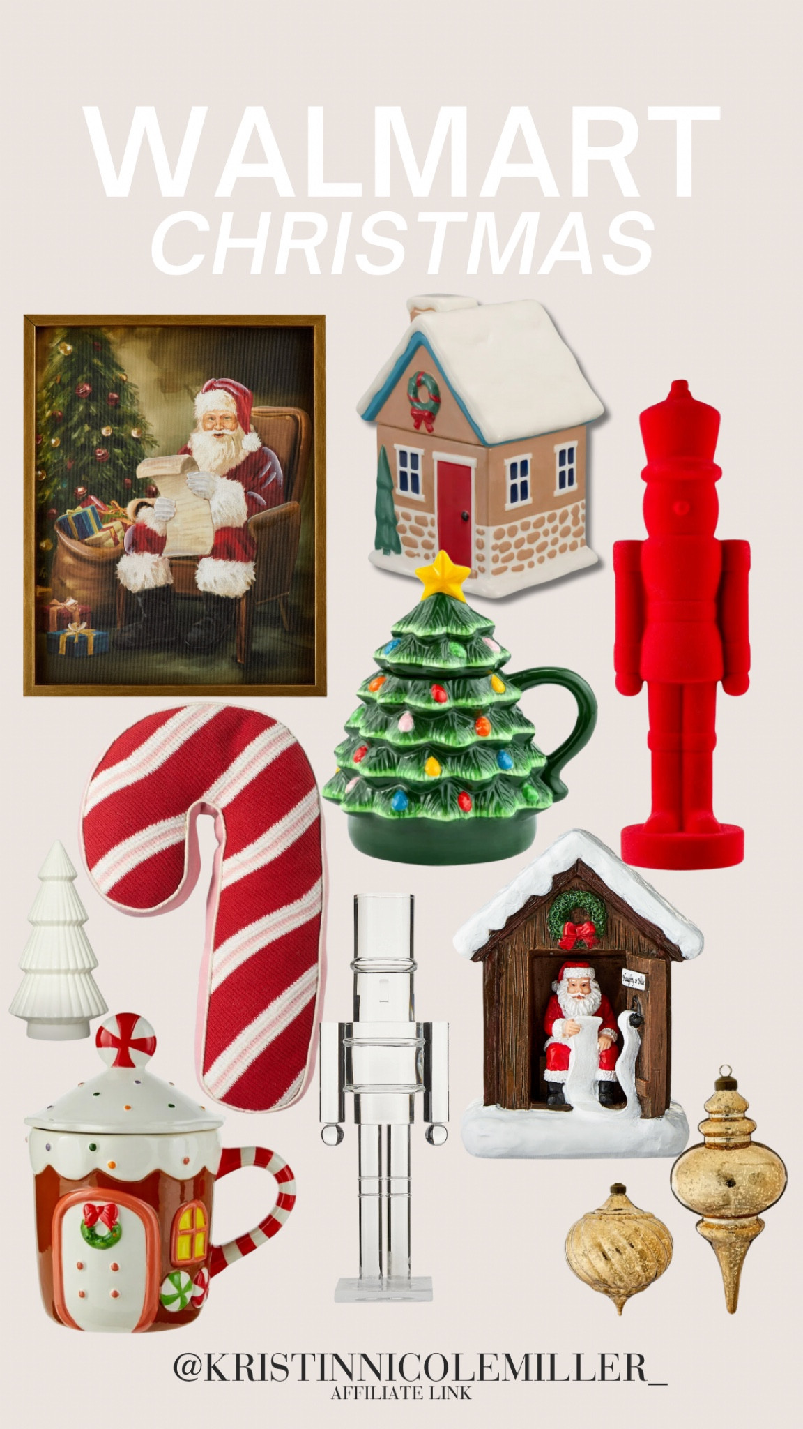 So many cute decorations for the holidays! Walmart has such a great variety to choose from!!! 

Seasonal shopping, red, green, classic mug, nutcracker pillow, gingerbread house, village acrylic trees 

#LTKHome #LTKSeasonal #LTKFindsUnder50
