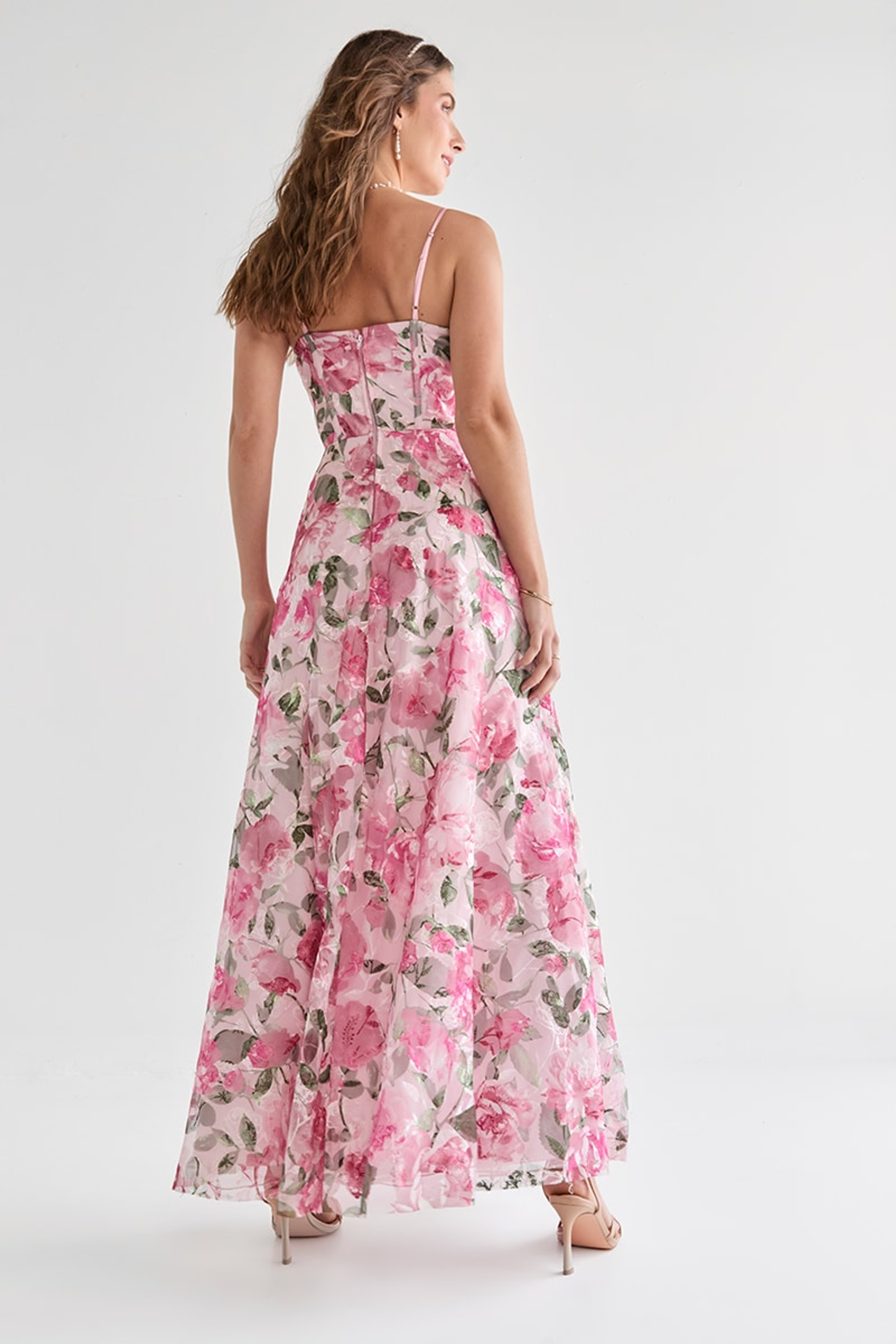 Gwen Floral Corset Maxi Dress | Francesca's