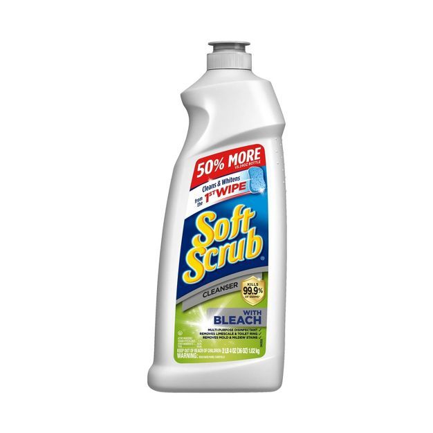 Soft Scrub Cleanser with Bleach Surface Cleaner, 36 fl oz | Target