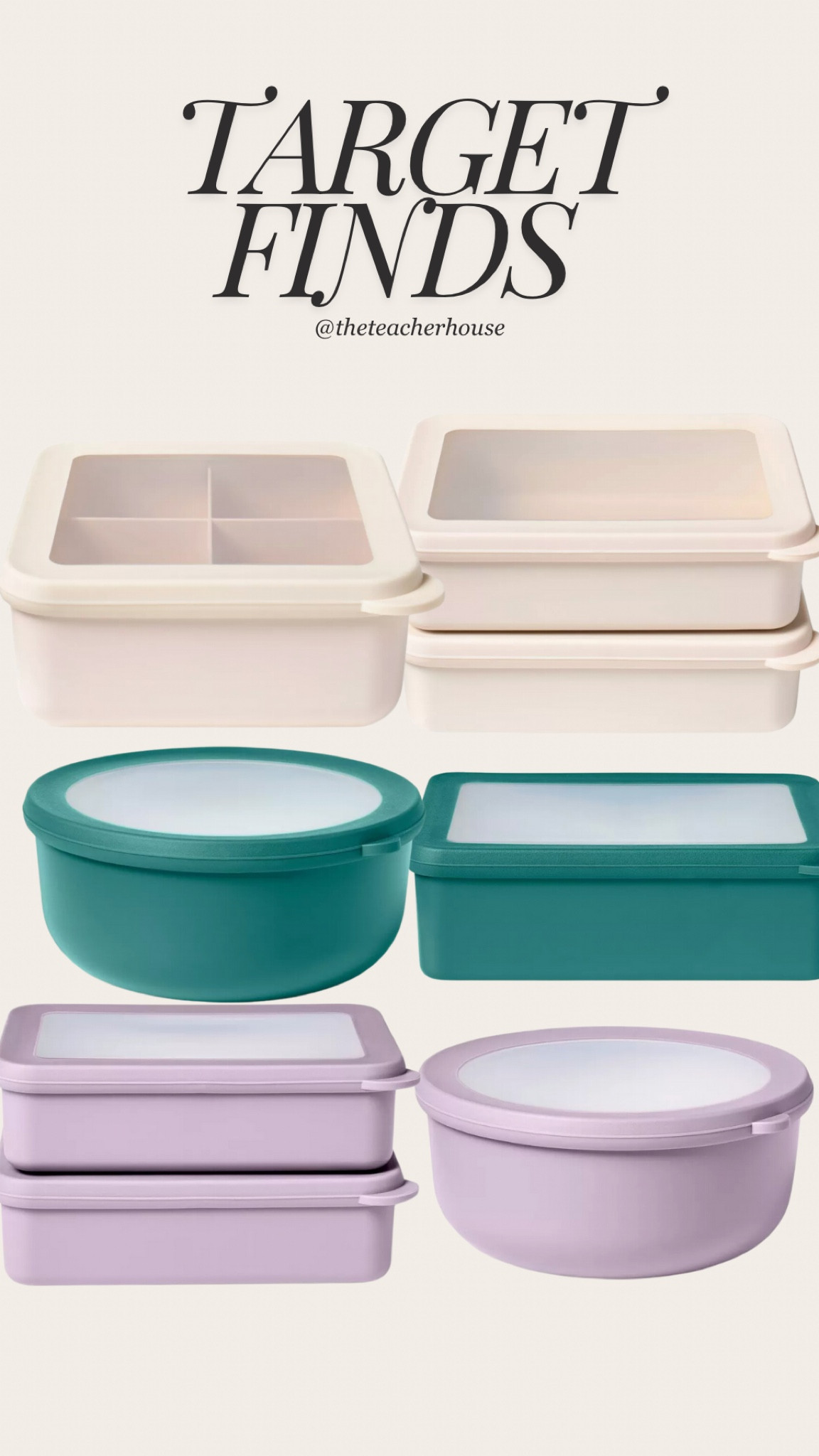 Brand new food containers at target!!! Perfect for lunches, car snacks, sporting events, etc  