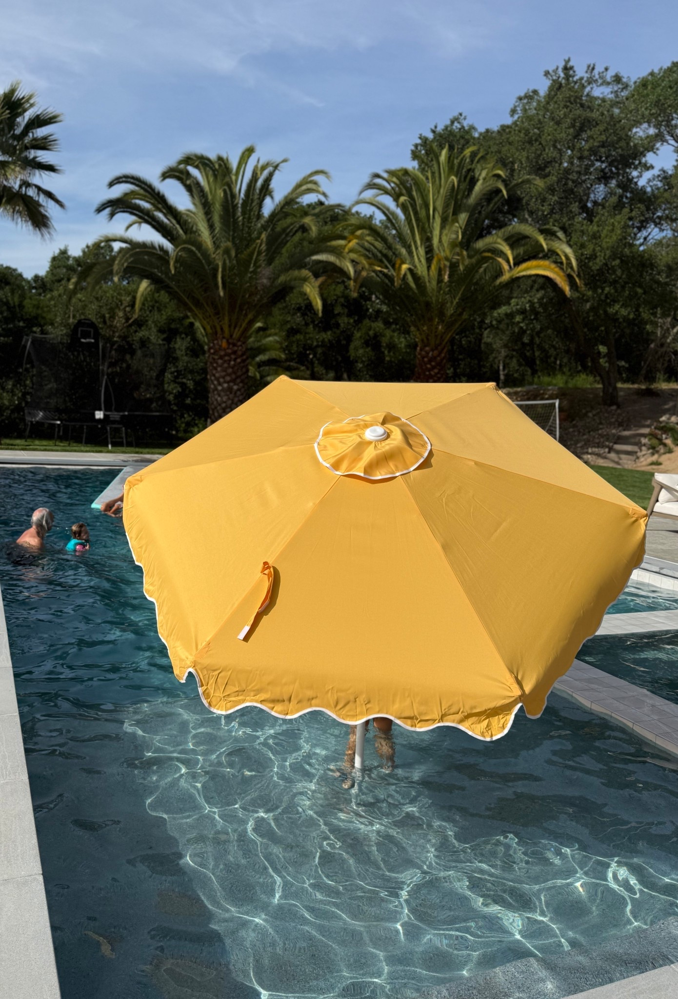 Pool, umbrella, backyard, umbrella, yellow umbrella, backyard, style, swimming pool, accessories 

#LTKSwim #LTKSeasonal #LTKHome