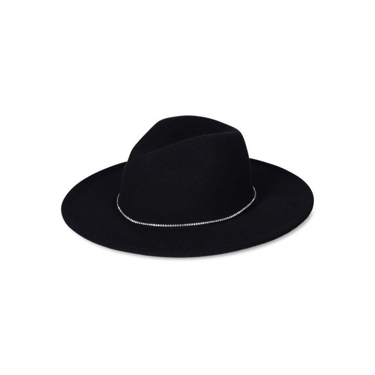 Time and Tru Women's Fedora with Rhinestone Trim | Walmart (US)