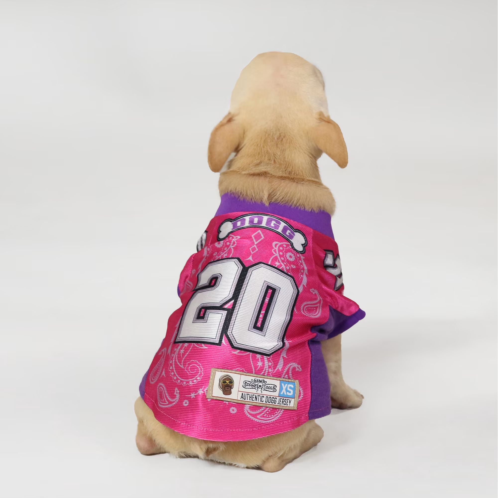 Snoop Doggie Doggs Pink Boss Lady Deluxe Pet Jersey, X-Small | Petco