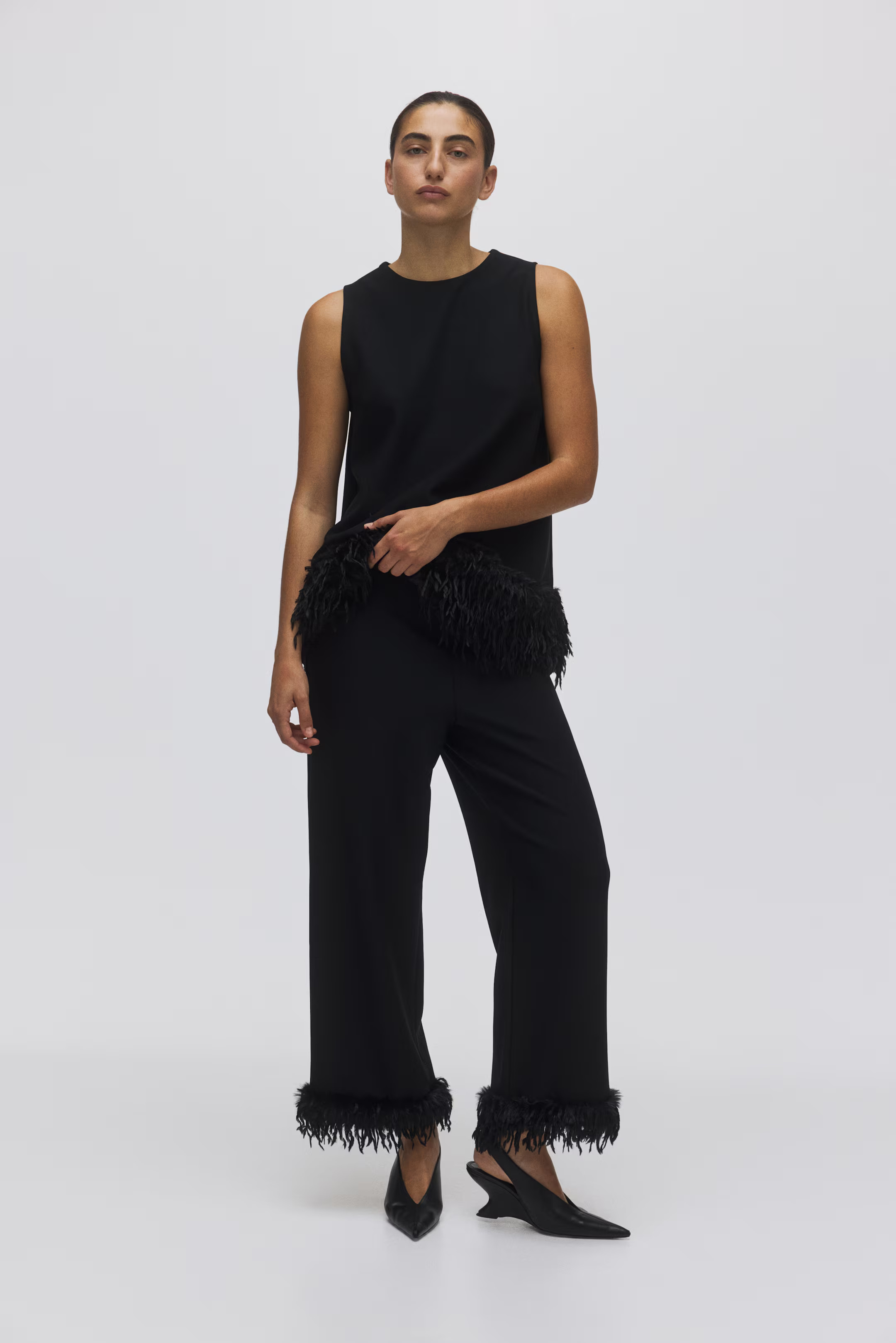 Fringed trousers | H&M (UK, MY, IN, SG, PH, TW, HK)
